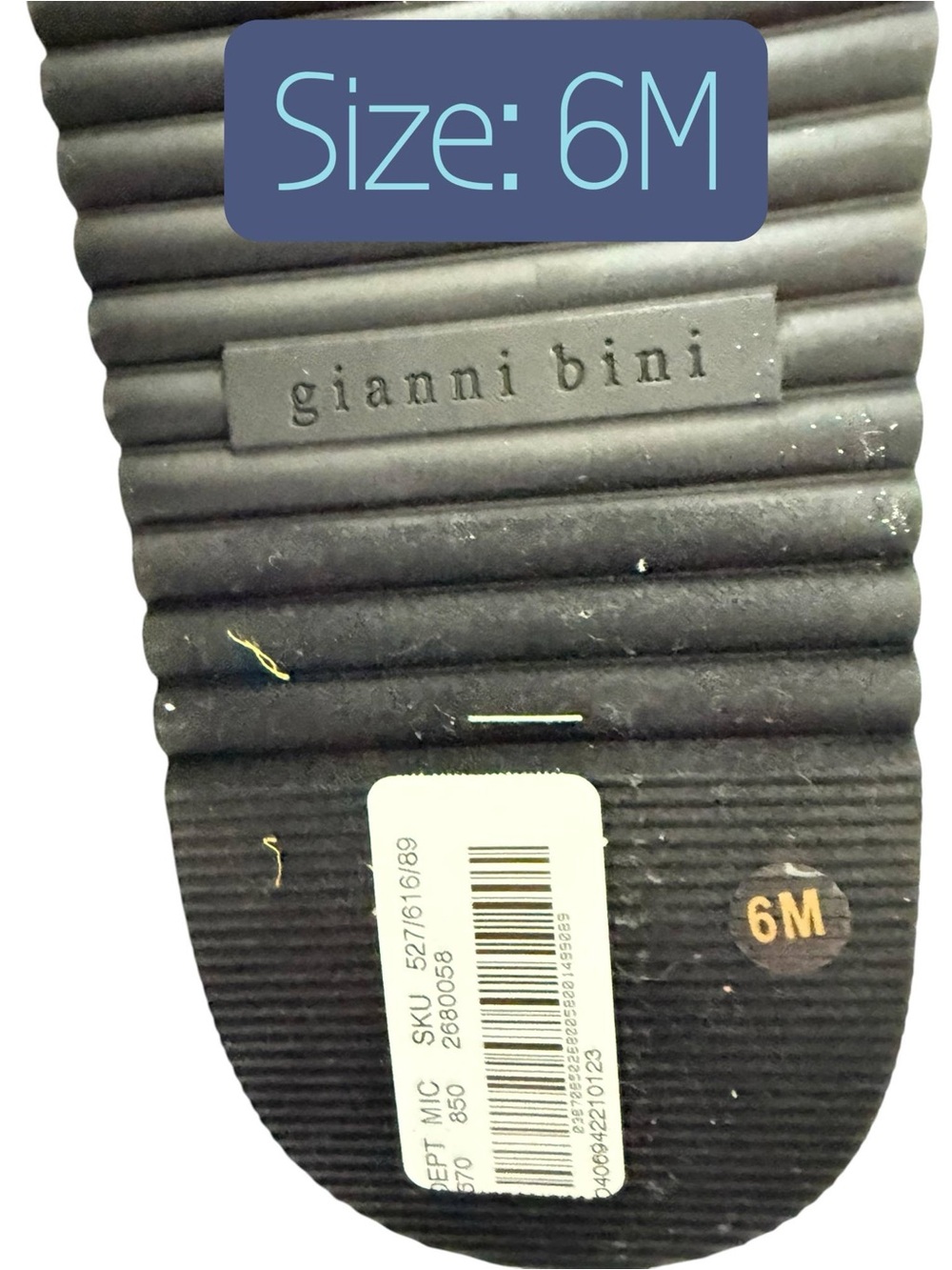 Gianni Bini Women Cream Studded Clog Mule Gold Silver Stud Buckle Size 6 NWT - Picture 8 of 8